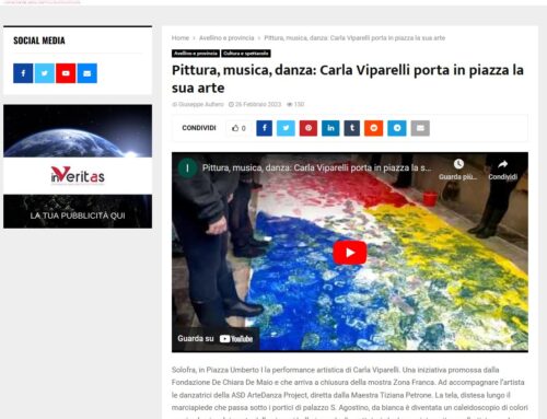 Inveritas: Pittura, musica, danza: Carla Viparelli porta in piazza la sua arte.
