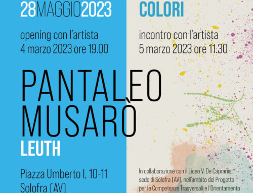 Comunicato stampa: Leuth di Pantaleo Musarò. Evento all’interno della rassegna di arte contemporanea COLORI.