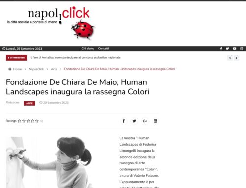 Napoliclick: Fondazione De Chiara De Maio, Human Landscapes inaugura la rassegna Colori.
