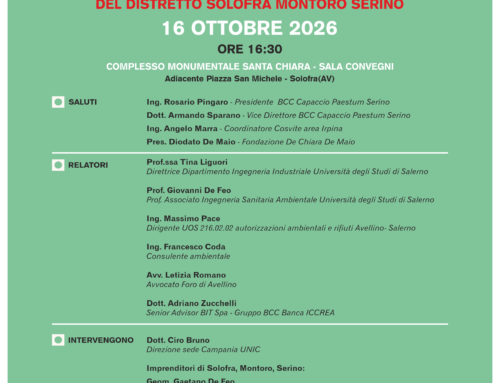 Eco Sostenibilità – Transizione ambientale del polo industriale di Solofra, Montoro e Serino (II incontro)